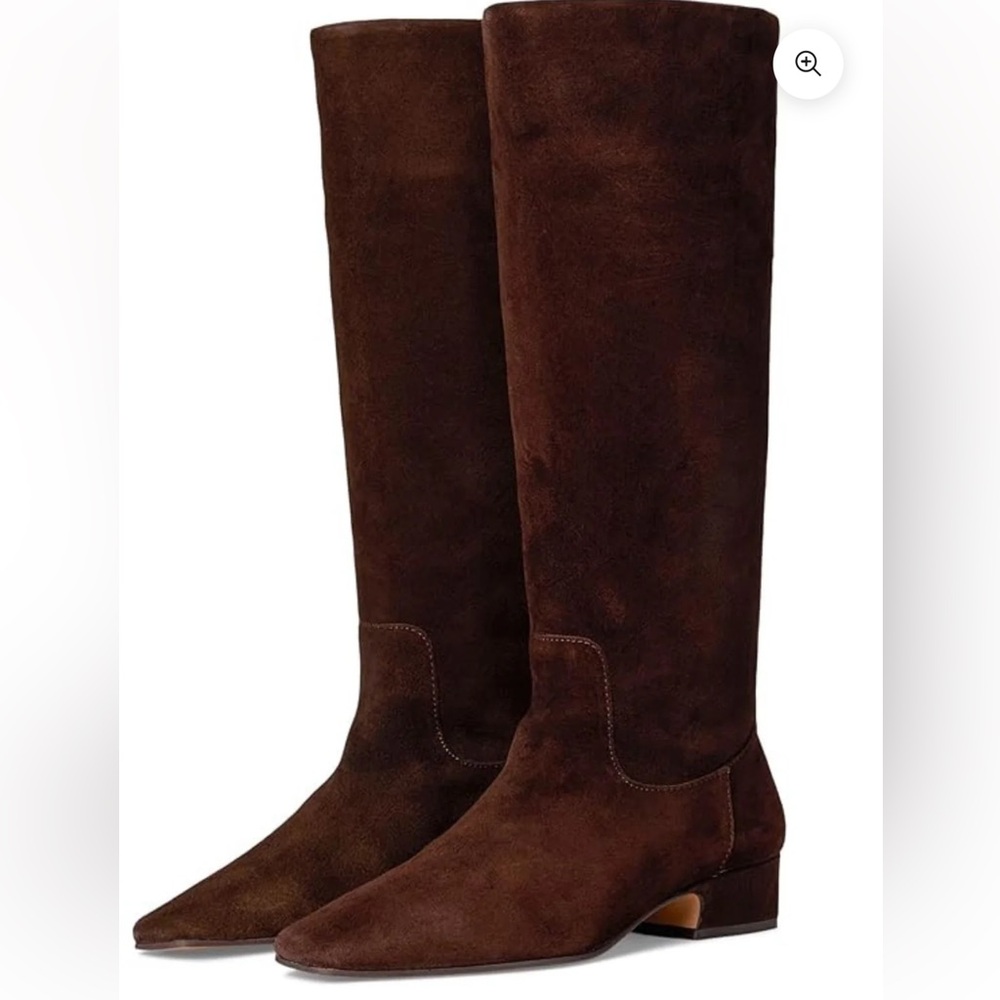 NWOB Steve Madden Dantelle Brown Suede Leather Tall Women's Boots - 6
